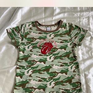 Camo Rolling Stones t-shirt